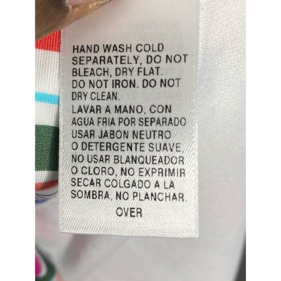 Athena Womens‎ Hipster Swim Bottom Multicolor Stripe Ruched Sides USA 8 New - Picture 4 of 6